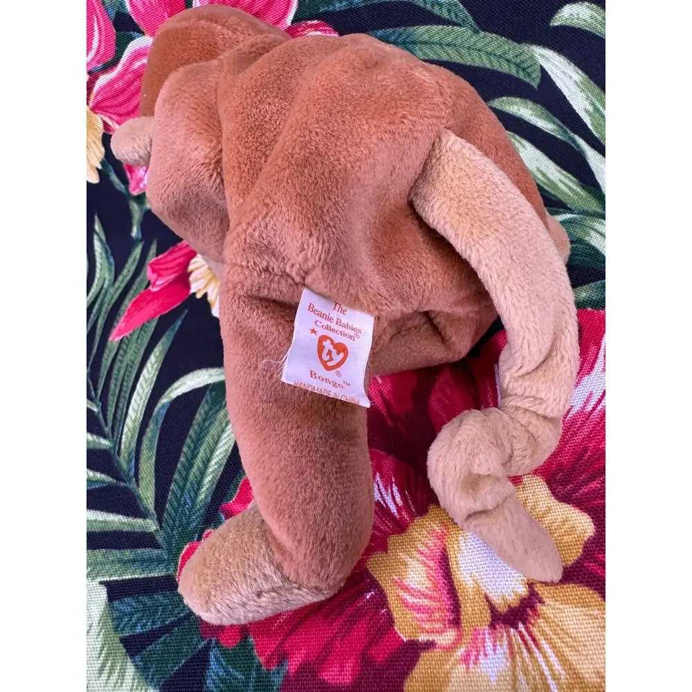 Vintage 95 Monkey Bongo Rare Ty Beanie Baby Original 1st Gen